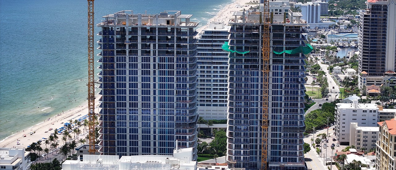 Selene Oceanfront Residences construction top off