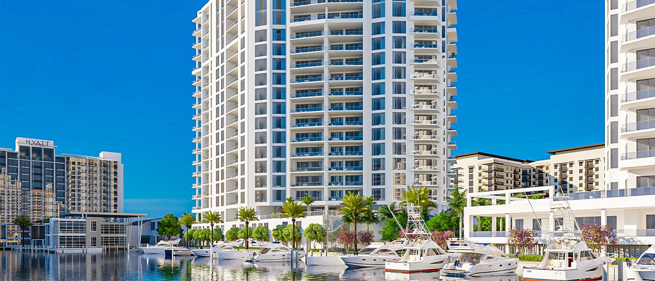 Exterior of the Ritz-Carlton Residences, Sarasota Bay