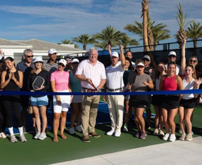 Astor Creek Pickleball ribbon cutting opening