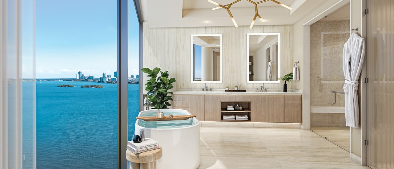 Solana Bay Bathroom Rendering