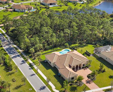 aerial of Estate Homes at Canopy Creek