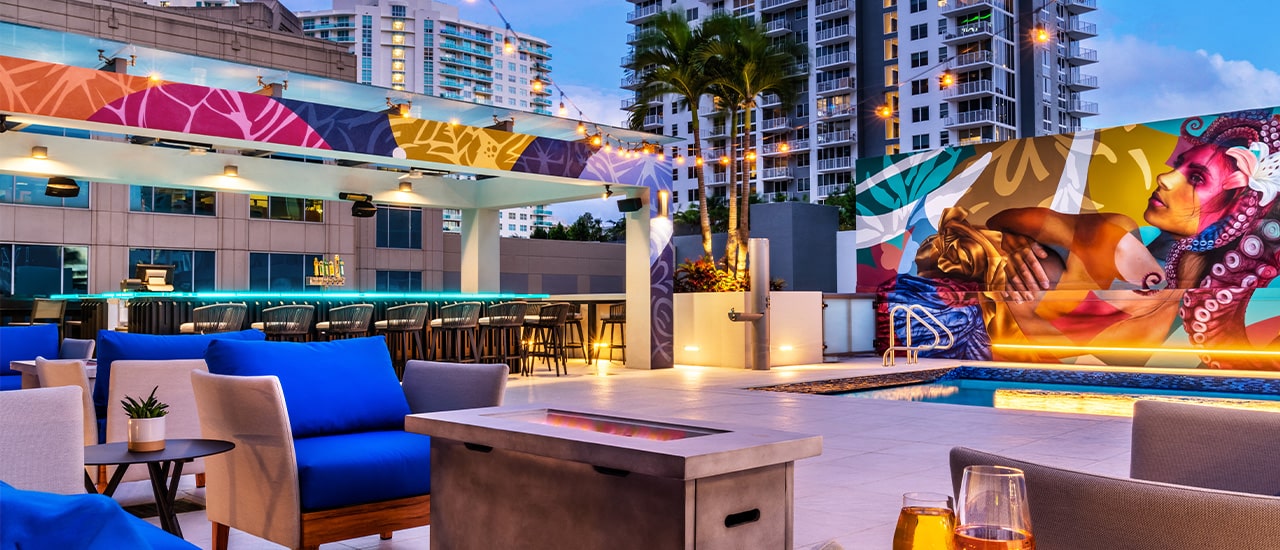 Hyatt Centric Las Olas rooftop